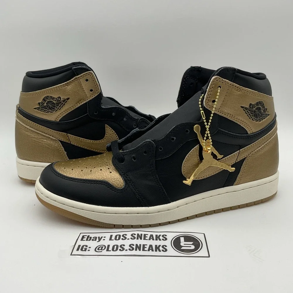 Size 10 - Air Jordan‎ 1 Retro OG High Black Gold (DZ5485-071)